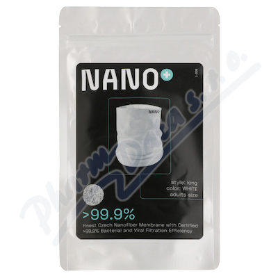 NANO+ White nákrčník s vyměnitelnou nanomembránou