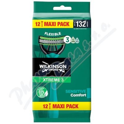 WILKINSON Xtreme3 Sensitive Comfort 12 MAXI PACK